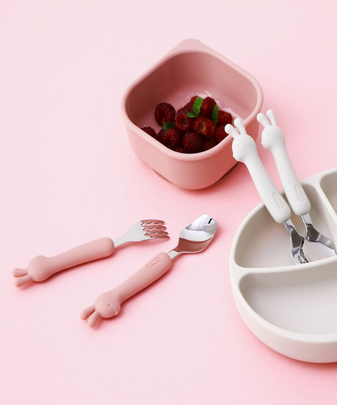 Edison - Silicone Spoon & Fork Case Set for Baby