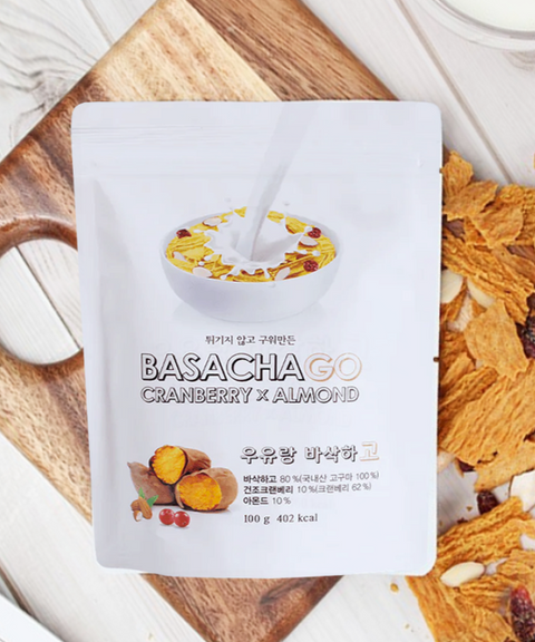 The More Food - Basakhago baked sweet potato chip with Cranberry & Almond 40g