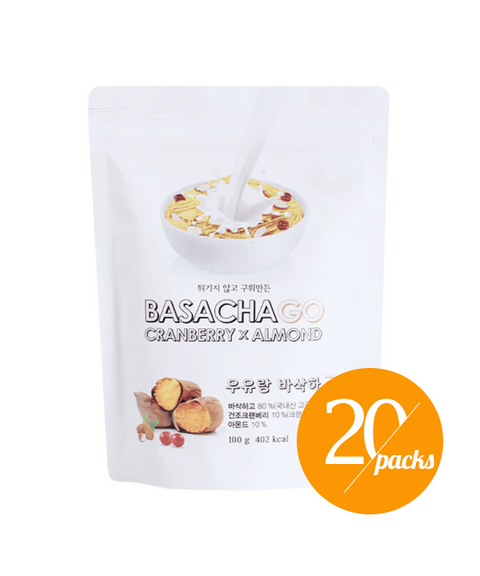 The More Food - Basakhago baked sweet potato chip with Cranberry & Almond 40g