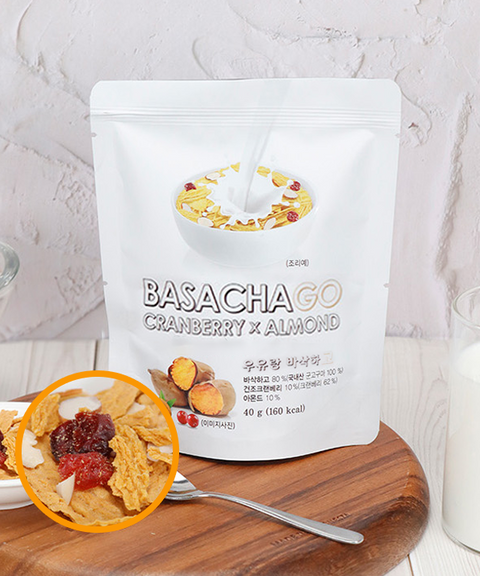 The More Food - Basakhago baked sweet potato chip with Cranberry & Almond 40g