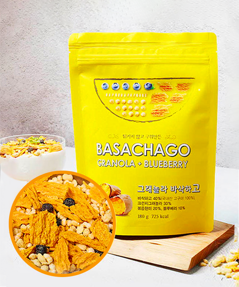 The More Food - Granola Basakhago baked sweet potato chip with Blueberry 40g