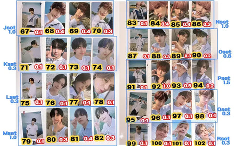 &TEAM photocard W:CARRIER, Samidare, Aoarashi, Yukiakari photocard unreleased