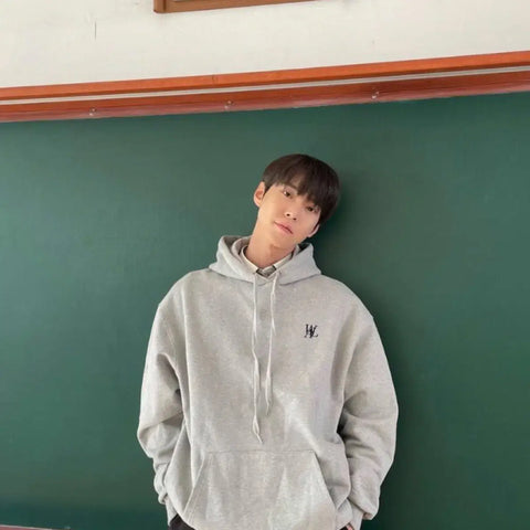 NCT 127 Doyoung Son Min Soo Woalong Hoodie Gray M