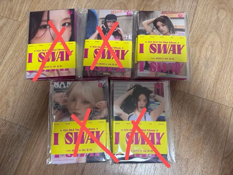 (G)I-DLE photocard album unopened album