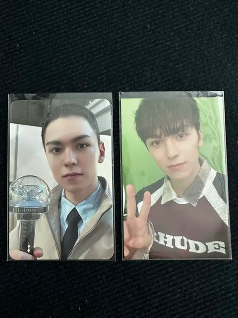 (2-Piece Set) Vernon Seventeen Caratland Carat Zone Carat Land Stadium Jacket Special Edition Photocard