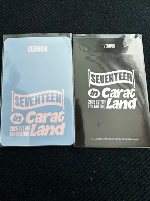 (2-Piece Set) Vernon Seventeen Caratland Carat Zone Carat Land Stadium Jacket Special Edition Photocard