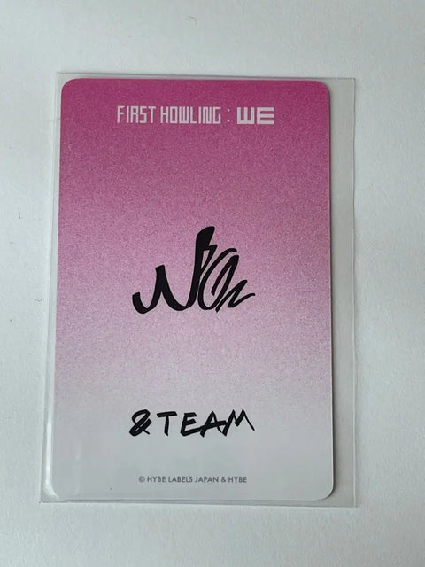 &TEAM Nicholas photocard