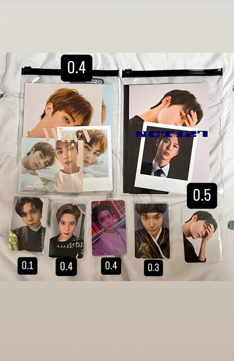 NCT 127 Doyoung Jaehyun WayV Xiaojun photocard Season's Greetings transfer