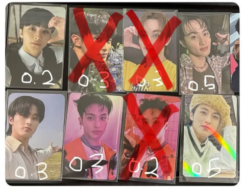NCT 127 Dream photocard transfer Mark Haechan Doyoung Taeyong nct poca pc