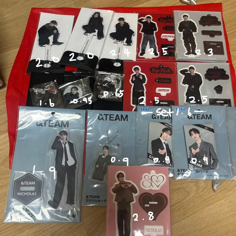 &TEAM Pop-up Acrylic Stand Photo Prop Nicholas EJ Yuma Jo Harua &TEAMday