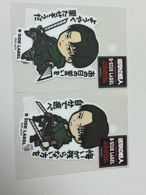(Batch) Attack on Titan Levi Beside Label Sticker