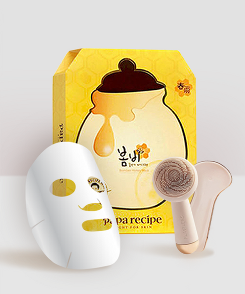 Papa recipe bombee honey mask pack (10pcs/box) + Cleansing device set - Non-refundable