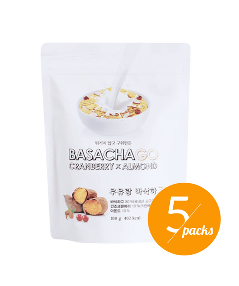 The More Food - Basakhago baked sweet potato chip with Cranberry & Almond 40g